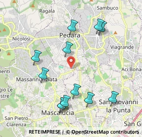Mappa Via Vecchia Pino, 95030 Mascalucia CT, Italia (2.3925)