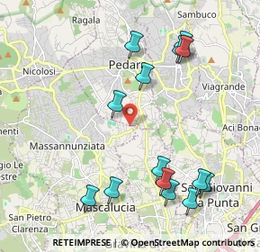 Mappa Via Vecchia Pino, 95030 Mascalucia CT, Italia (2.58786)