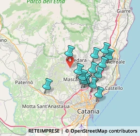 Mappa Via fratelli Induno, 95030 Mascalucia CT, Italia (6.72786)