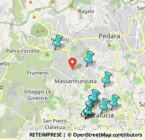 Mappa Via fratelli Induno, 95030 Mascalucia CT, Italia (2.55182)