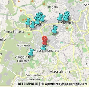 Mappa Via fratelli Induno, 95030 Mascalucia CT, Italia (1.98375)