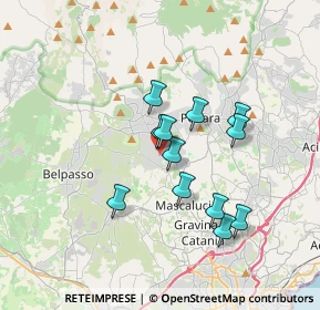 Mappa Via fratelli Induno, 95030 Mascalucia CT, Italia (3.21583)