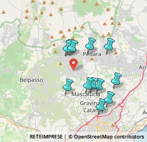 Mappa Via fratelli Induno, 95030 Mascalucia CT, Italia (3.61083)