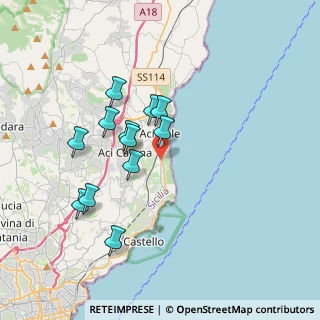 Mappa Via Laricio, 95024 Acireale CT, Italia (3.63083)