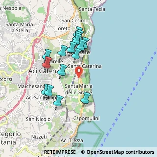 Mappa Via Laricio, 95024 Acireale CT, Italia (1.865)