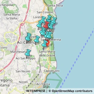 Mappa Via Laricio, 95024 Acireale CT, Italia (1.64556)