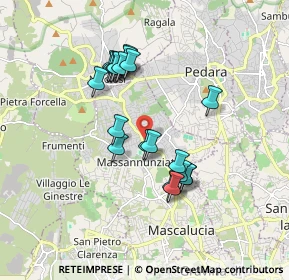 Mappa Via Donato Bramante, 95030 Mascalucia CT, Italia (1.7355)