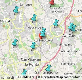 Mappa Via Pauloti, 95020 Aci Bonaccorsi CT, Italia (2.5975)