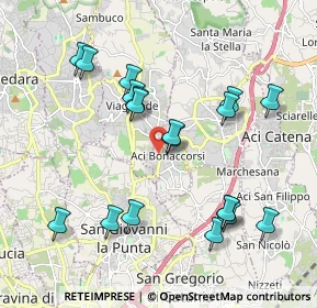 Mappa Via Pauloti, 95020 Aci Bonaccorsi CT, Italia (2.27)