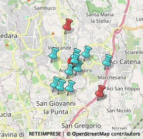 Mappa Via Pauloti, 95020 Aci Bonaccorsi CT, Italia (1.39846)