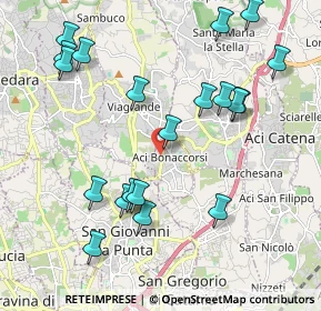 Mappa Via Pauloti, 95020 Aci Bonaccorsi CT, Italia (2.543)
