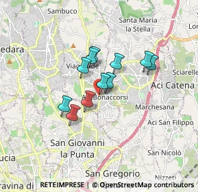 Mappa Via Pauloti, 95020 Aci Bonaccorsi CT, Italia (1.31364)