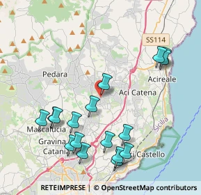 Mappa Via Pauloti, 95020 Aci Bonaccorsi CT, Italia (5.03588)