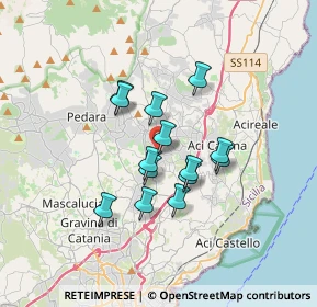 Mappa Via Pauloti, 95020 Aci Bonaccorsi CT, Italia (2.86071)
