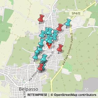 Mappa Via Vincenzo Bellini, 95032 Belpasso CT, Italia (0.38)