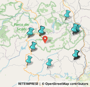 Mappa Contrada Lazzara Piano, 92020 Santo Stefano Quisquina AG, Italia (9.658)