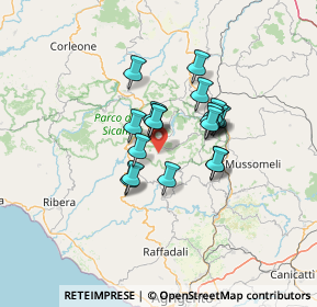 Mappa Contrada Lazzara Piano, 92020 Santo Stefano Quisquina AG, Italia (10.48)