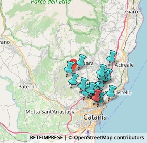Mappa Via Mompilieri, 95030 Mascalucia CT, Italia (7.13)