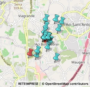 Mappa Via Alcide de Gasperi, 95020 Aci Bonaccorsi CT, Italia (0.5095)
