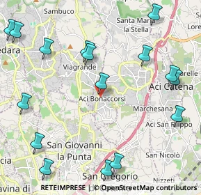 Mappa Via Alcide de Gasperi, 95020 Aci Bonaccorsi CT, Italia (3.12438)