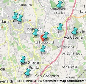 Mappa Via Alcide de Gasperi, 95020 Aci Bonaccorsi CT, Italia (2.55)