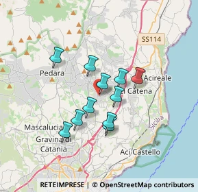 Mappa Via Alcide de Gasperi, 95020 Aci Bonaccorsi CT, Italia (2.89)