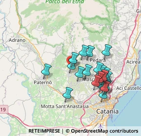 Mappa Via Alcide De Gasperi, 95032 Belpasso CT, Italia (7.1085)