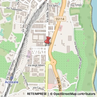 Mappa Via delle Terme, 86, 95024 Acireale, Catania (Sicilia)