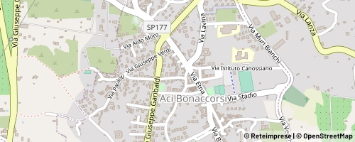 Mappa Aci Bonaccorsi