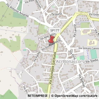Mappa Via Giuseppe Verdi, 43, 95020 Aci Bonaccorsi, Catania (Sicilia)