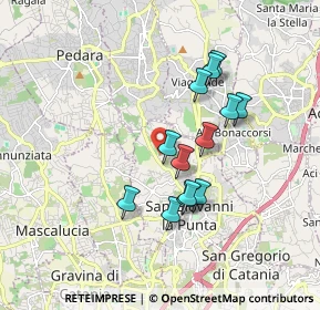 Mappa Via Asti, 95037 San Giovanni La Punta CT, Italia (1.70769)