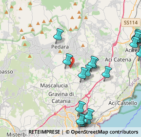 Mappa Via del Colle, 95030 Tremestieri Etneo CT, Italia (5.88158)