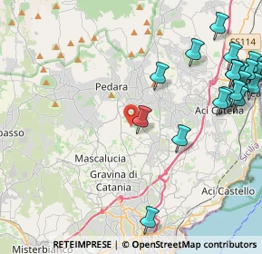 Mappa Via del Colle, 95030 Tremestieri Etneo CT, Italia (6.5515)