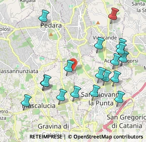 Mappa Via del Colle, 95030 Tremestieri Etneo CT, Italia (2.45278)