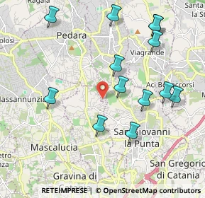 Mappa Via del Colle, 95030 Tremestieri Etneo CT, Italia (2.45308)