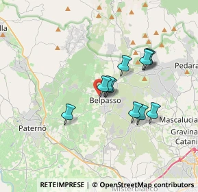 Mappa Via santa maria di licodia 47 L I 47 L. I, 95032 Belpasso CT, Italia (3.15545)