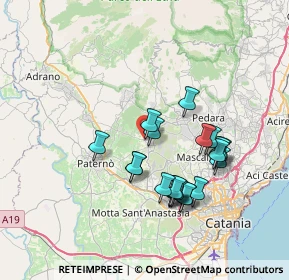 Mappa Via santa maria di licodia 47 L I 47 L. I, 95032 Belpasso CT, Italia (7.4715)