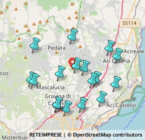 Mappa Via Trigona, 95030 San Giovanni la punta CT, Italia (4.30235)