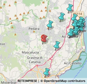 Mappa Via Trigona, 95030 San Giovanni la punta CT, Italia (6.0505)