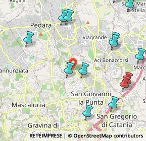 Mappa Via Trigona, 95030 San Giovanni la punta CT, Italia (2.97214)