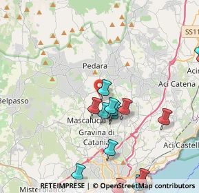 Mappa Via Pietro Micca, 95030 Tremestieri Etneo CT, Italia (5.41667)