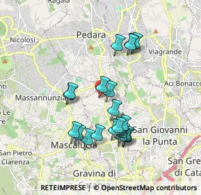 Mappa Via Pietro Micca, 95030 Tremestieri Etneo CT, Italia (1.871)