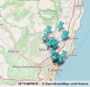 Mappa Via Evangelista Torricelli, 95030 Mascalucia CT, Italia (6.4535)