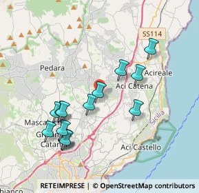 Mappa Via Guglielmo Marconi, 95020 Aci Bonaccorsi CT, Italia (4.24)