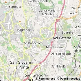 Mappa Aci Bonaccorsi