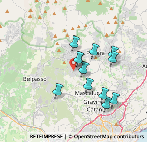 Mappa Via delle Magnolie, 95030 Mascalucia CT, Italia (3.4025)