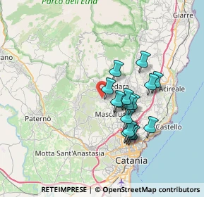 Mappa Via delle Magnolie, 95030 Mascalucia CT, Italia (6.38063)