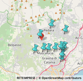 Mappa Via Pietro Novelli, 95030 Mascalucia CT, Italia (3.8725)