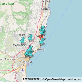 Mappa Via Nazionale per Catania, 95024 Acireale CT, Italia (6.27909)