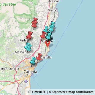 Mappa Via Nazionale per Catania, 95024 Acireale CT, Italia (6.0055)